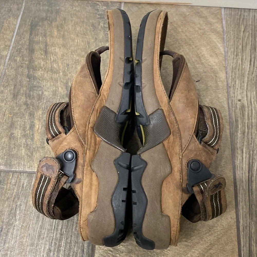 Mephisto allrounder brown leather sandals size 10.Eur44